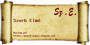 Szerb Elmó névjegykártya